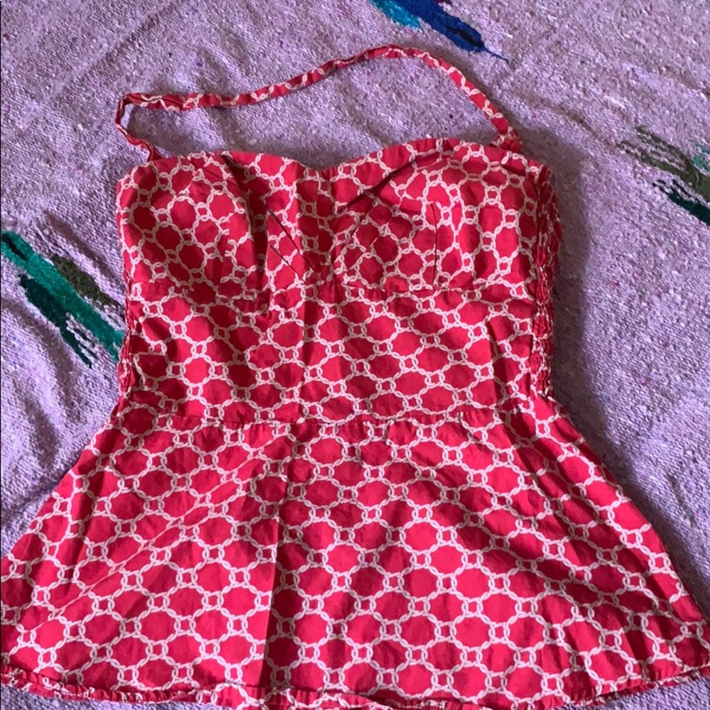Anthropologie vintage style halter top